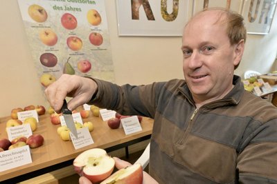 Hobby-Pomologe Kai Geringswald hat zu Obstsorten informiert.
