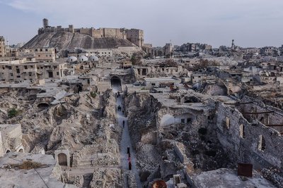 Die Zerstörungen des Bürgerkrieges in Syrien sind wie hier in Aleppo allgegenwärtig.