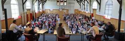 Mit mehr als 300 Besuchern war das Forum zur Bürgermeisterwahl in der Sport- und Kulturhalle gut besucht.