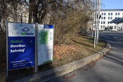 Gähnende Leere kennzeichnet die Stationen des Carsharing-Anbieters Teilauto wegen des Bahnstreiks.