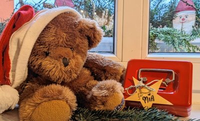 Frohe Weihnachten. Mit diesem lieben Gruß sagt die Schönbacher Kita Kuschelbär allen Danke, die in den letzten Tagen für Mias Familie gespendet haben.