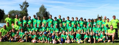 Insgesamt 57 Mädchen und Jungen im Alter von 5 bis 16 Jahren waren bei der 15. Auflage des Fußball-Feriencamps des VfB Schöneck dabei.