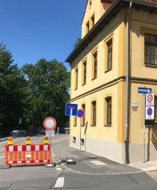 Die B 101 ist in Freiberg zwischen Waisenhausstraße und Nonnengasse gesperrt. 