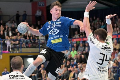 Paul Bones, hier im Spiel gegen Oppenweiler, traf in Leipzig zehnmal und war damit bester Werfer seines Teams.