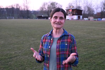 Angela Hopfe vom Vorstand des FSV Zwönitz berichtete vom Generationswechsel.