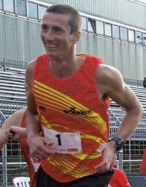 Patrick Koburger bei der Zwickauer Stundenlaufserie. 