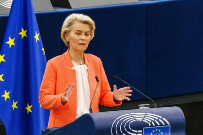 Viel Eigenlob: Ursula von der Leyen zieht Bilanz. 