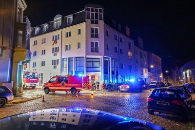 Polizei und Feuerwehr waren am Montagabend in Meerane im Einsatz.