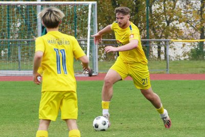 Aufgrund einer Gelbsperre muss Marienbergs Innenverteidiger Noel Bergs am Samstag zuschauen.