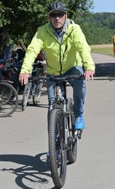 Erstmals am Start: Matthias Anton, der Bürgermeister der Gemeinde Niederwürschnitz.