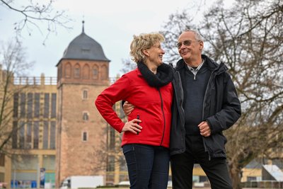 Gabriele und Lutz Pestel sind seit ihrer Jugend ein Paar. Gerade machen die Segler Winterpause in ihrer Heimatstadt Chemnitz.
