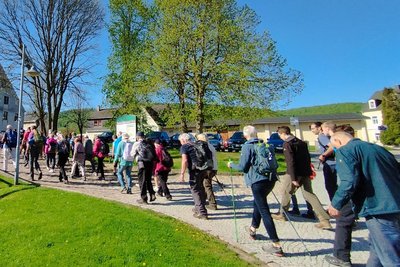Am 1. Mai findet mit Start und Ziel in der Saigerhütte Olbernhau das traditionelle Anwandern und Anradeln am Kammweg statt.