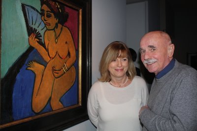 Gisela und Uwe Bullmann im Jahr 2015 bei einer Kirchner-Ausstellung im Museum Gunzenhauser in Chemnitz.