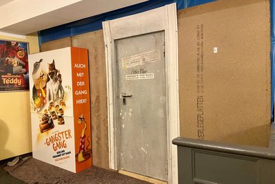 Dort, wo im Kino in Mittweida die neue Herrentoilette hinkommt, musste extra Platz geschaffen werden.