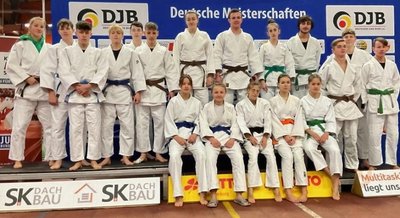 Für einige U-18-Judoka des JV Ippon Rodewisch war es die erste Meisterschaftserfahrung auf nationaler Ebene. 