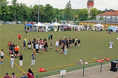 Der AWO-Team-Cup auf dem Platz der Einheit fand zum zweiten Mal statt.