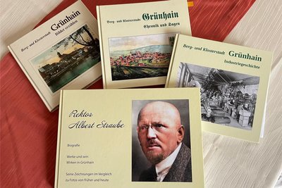 Das neue Buch über Rektor Albert Straube ist das vierte, das der Kulturhistorische Förderverein Grünhain mit Unterstützung der Erzgebirgssparkasse herausgibt.
