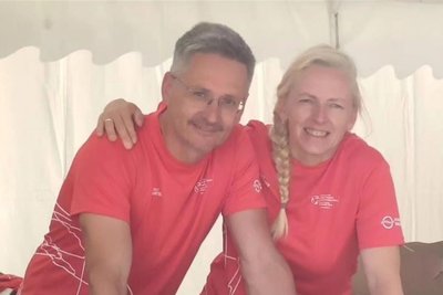 Manuela und Sven Kruppa helfen gern. So waren beide vergangenen Sommer zur Triathlon-WM in Hamburg bei der Athletenbetreuung im Einsatz.