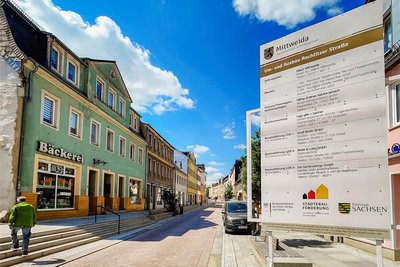 Die Rochlitzer Straße soll beim Landeserntedankfest zum Festgelände gehören - und das komplett.