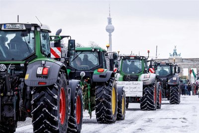 Am Montag protestierten Landwirte in Berlin.