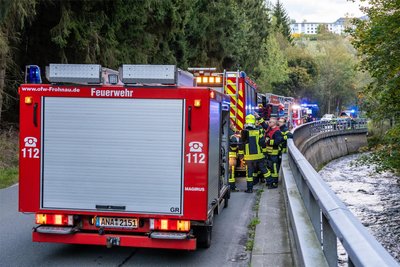 Für den Einsatz musste die Sehmatalstraße am Mittwoch und am Donnerstag zeitweise gesperrt werden.