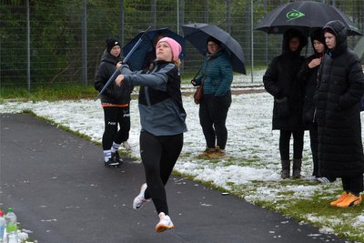 Lena Sachse, hier beim 19. Werferpokal in Großolbersdorf, hat eine persönliche Bestleistung aufgestellt.