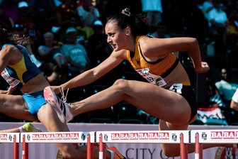 27. Internationales Leichtathletik-Hallenmeeting: Chemnitzer Asse stehen im Mittelpunkt - Hürdensprinterin Amira Never, hier bei der U23-EM im norwegischen Bergen in Aktion, will an eine erfolgreiche Saison anknüpfen und sich beim Chemnitzer Hallenmeeting von ihrer besten Seite zeigen.