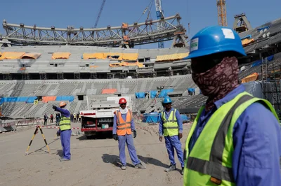 An der WM 2022 hatte es unter anderem viel Kritik gegeben, weil die Stadien für das Turnier erst hatten gebaut werden müssen. (Archivbild)