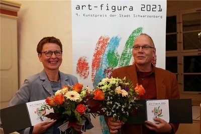 Bettina Steinborn und Kai Wolf konnten ihren Preis persönlich entgegen nehmen. 