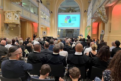 Festveranstaltung zum fünften Geburtstag der Montanerberegion Erzgebirge am Samstagabend in der Nikolaikirche in Freiberg.
