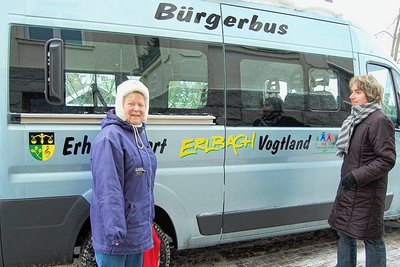 Den Bürgerbus in Erlbach gab es 13 Jahre. Das Foto stammt aus dem Januar 2010, den ersten Monaten des Service-Angebots.