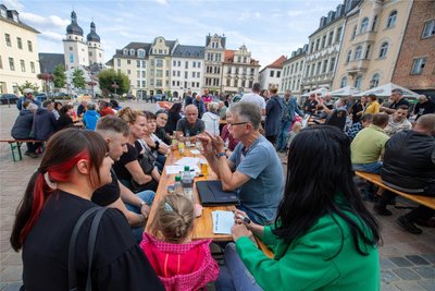 Der Austausch mit Vertretern der Kommunalpolitik beim Speed-Dating wie hier 2022 in Plauen ist für Reichenbach ein Novum.