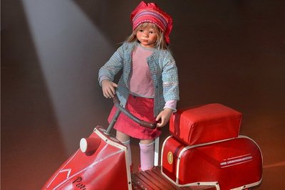 Dieser Tretroller "Pittylein" wurde von 1958 bis 1962 im Kinderwagenwerk Luckenwalde produziert. Er funktioniert wie ein Dreirad.