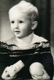 Wie die Zeit vergeht. Jens Weißflog als vierjähriger Bub, der in Pöhla im Erzgebirge aufwuchs.