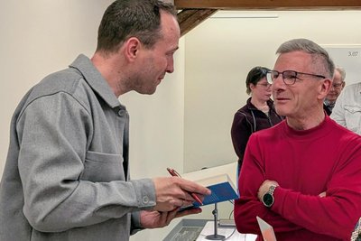 Richardt nahm sich Zeit für persönliche Gespräche.