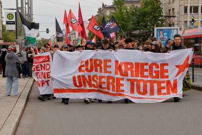 Knapp 250 Teilnehmer kamen zum „Schülerstreik gegen die Wehrpflicht“.