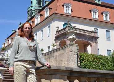 Will Schloss Lichtenwalde als Ausflugsziel für Familien etablieren: Patrizia Meyn, Geschäftsführerin der Schlossbetriebe.