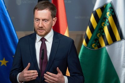 Sachsens CDU-Chef, CDU-Bundesvize und Ministerpräsident: Michael Kretschmer. 