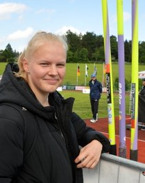 Beim 19. Thumer Werfertag nur in der Zuschauerrolle: Svenja Hübner.