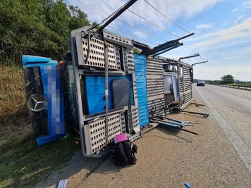 Der Unfall ereignete sich am Freitagmorgen in Fahrtrichtung Hof.