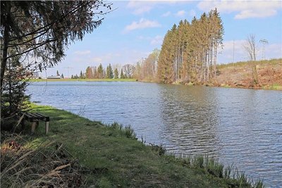 Der Lother Teich in Berthelsdorf erhält einen Umflutkanal. 
