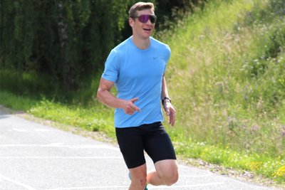 Robert Walther vom TSV Flöha wurde über 10 Kilometer Zweiter.