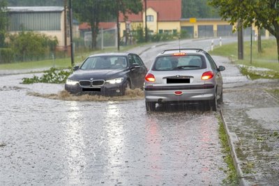 Schwere Unwetter beenden den Sommer vorrübergehend in der Region Freiberg.