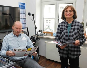 Andrea Beres ist nicht zum ersten Mal bei Frank Stahn, Chef des Interessenverbandes der Selbstständigen, zu Gast. Die Wirtschaftsförderin hatte in der Vergangenheit auch in der Funktion als Vize-Oberbürgermeisterin viel mit Stahn in Bezug auf städtische Projekte zu besprechen. 