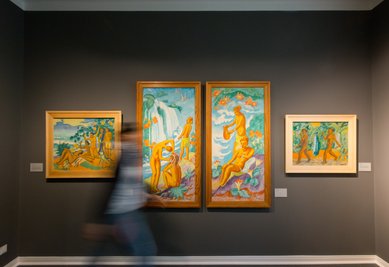 Würdig präsentiert: Gemälde von Max Pechstein in dem nach ihm benannten städtischen Museum in seiner Geburtsstadt Zwickau.  