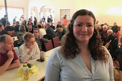 Nadine Domschke leitet die Kita in Bräunsdorf. 