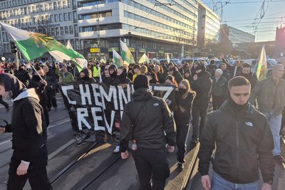 Die „Chemnitz Revolte“ schloss sich am 18. Januar der Demonstration der „Freien Sachsen“ gegen die Eröffnung des Kulturhauptstadtjahres an.