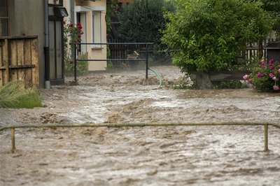 In Eppendorf kam es zu Überflutungen.