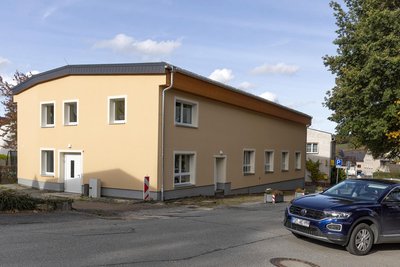 Die Beutengrabenturnhalle in Schlettau soll mit einem Anbau erweitert werden.