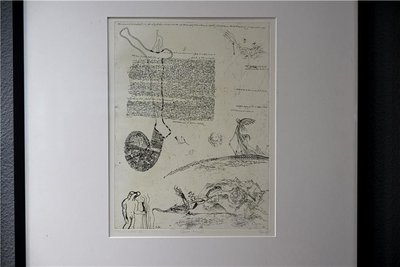 „In Sicht VIII (Clara Mosch)“ nennt sich die Grafik, welche an die legendäre Künstlergruppe erinnert.